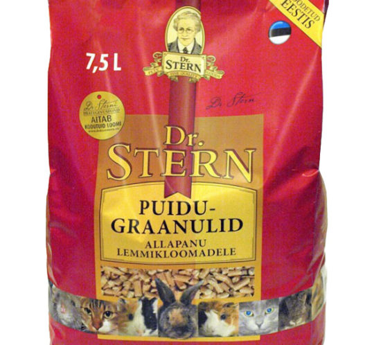 Dr STERN brand wood pellets pack design