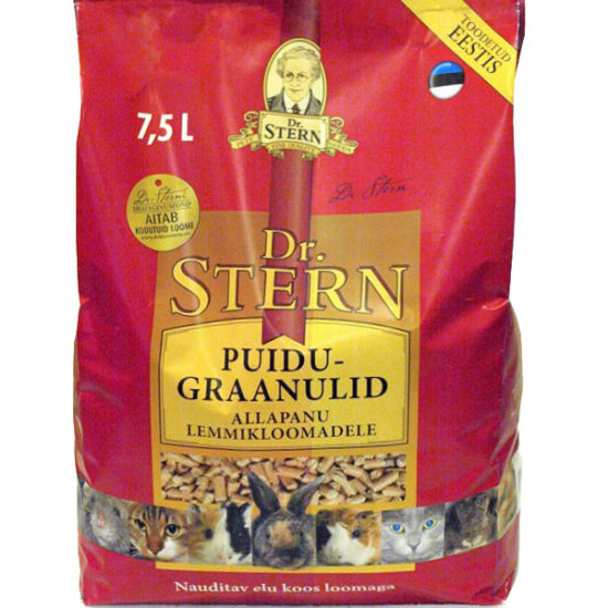 Dr STERN brand wood pellets pack design